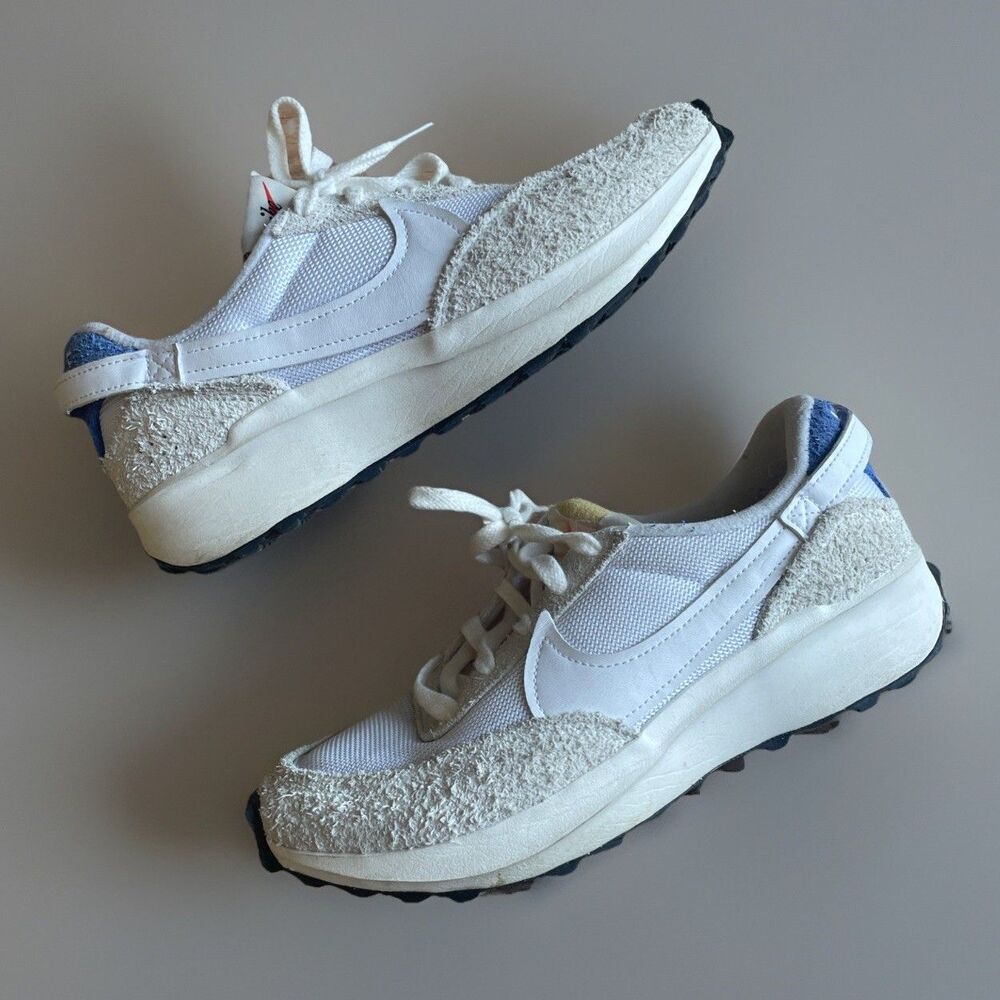 Nike Waffle Debut Womens Size 7.5 Shoes DX2931 400 Game Royal Retro White Blue - Picture 1 of 12